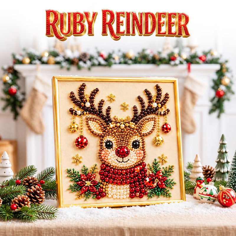 🎅🏻 Anomasu® 3D Christmas Pearl Craft Kit – Relaxing DIY Holiday Art