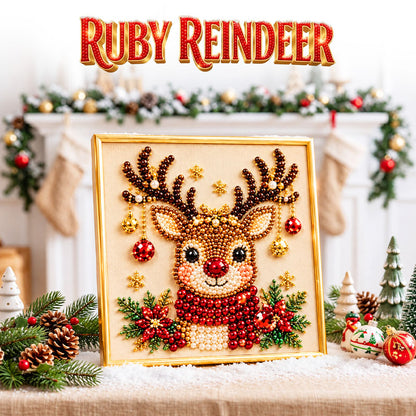 🎅🏻 Anomasu® 3D Christmas Pearl Craft Kit – Relaxing DIY Holiday Art