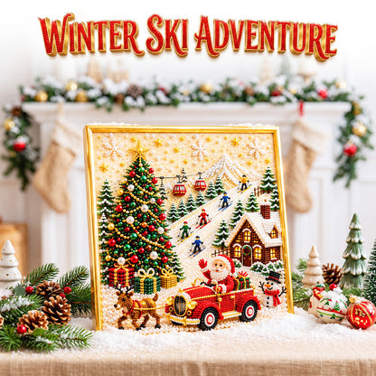 🎅🏻 Anomasu® 3D Christmas Pearl Craft Kit – Relaxing DIY Holiday Art