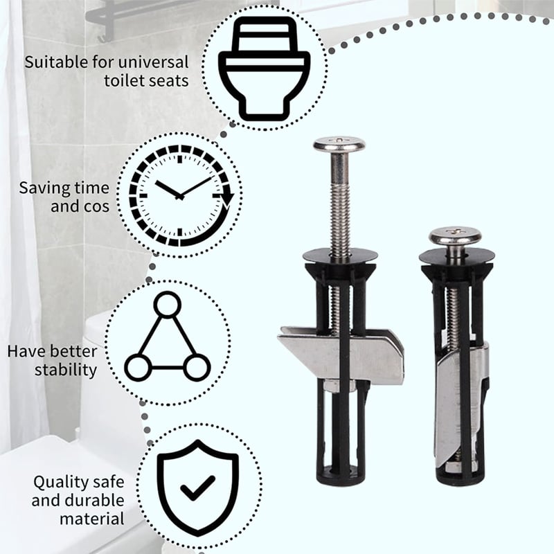 Anomasu® Heavy Duty Toilet Seat Fixing Screws
