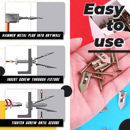 ✨Anomasu® Self-Drilling Drywall Anchors and Screws Kit