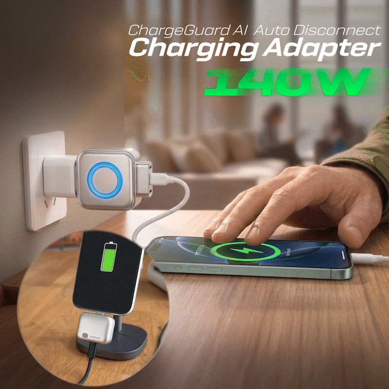 🔋Anomasu® ChargeGuard AI Auto Disconnect Charging Adapter 140w